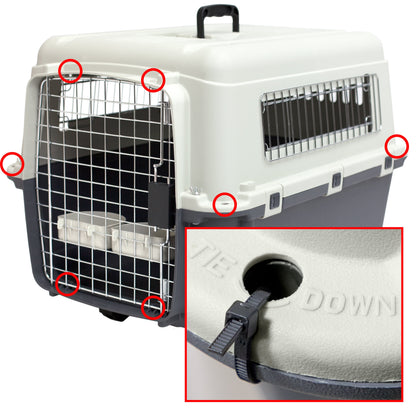 Plastic Dog IATA Airline Approved Kennel Carrier, Large